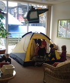 Front room camping