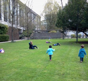 Playing in the Grass