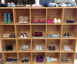 Shoe cubbies