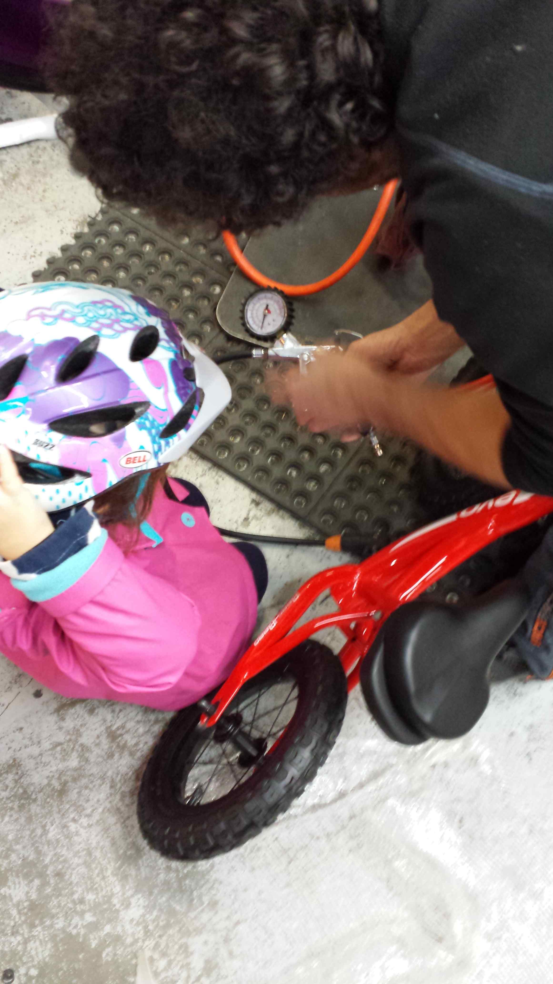 Pumping up the tires