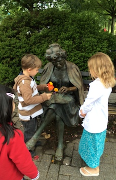 Lady on the park bench