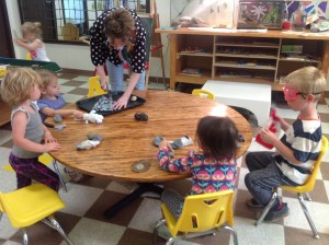 Cracking open geodes on Crystal Day!