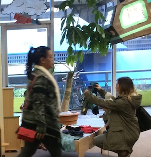 Helicopter photo bomb